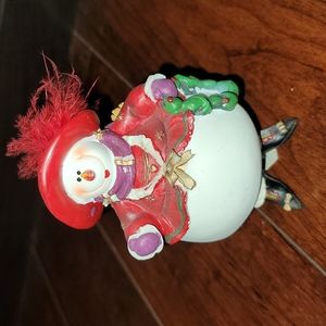 Snowman Lady with Red Hat